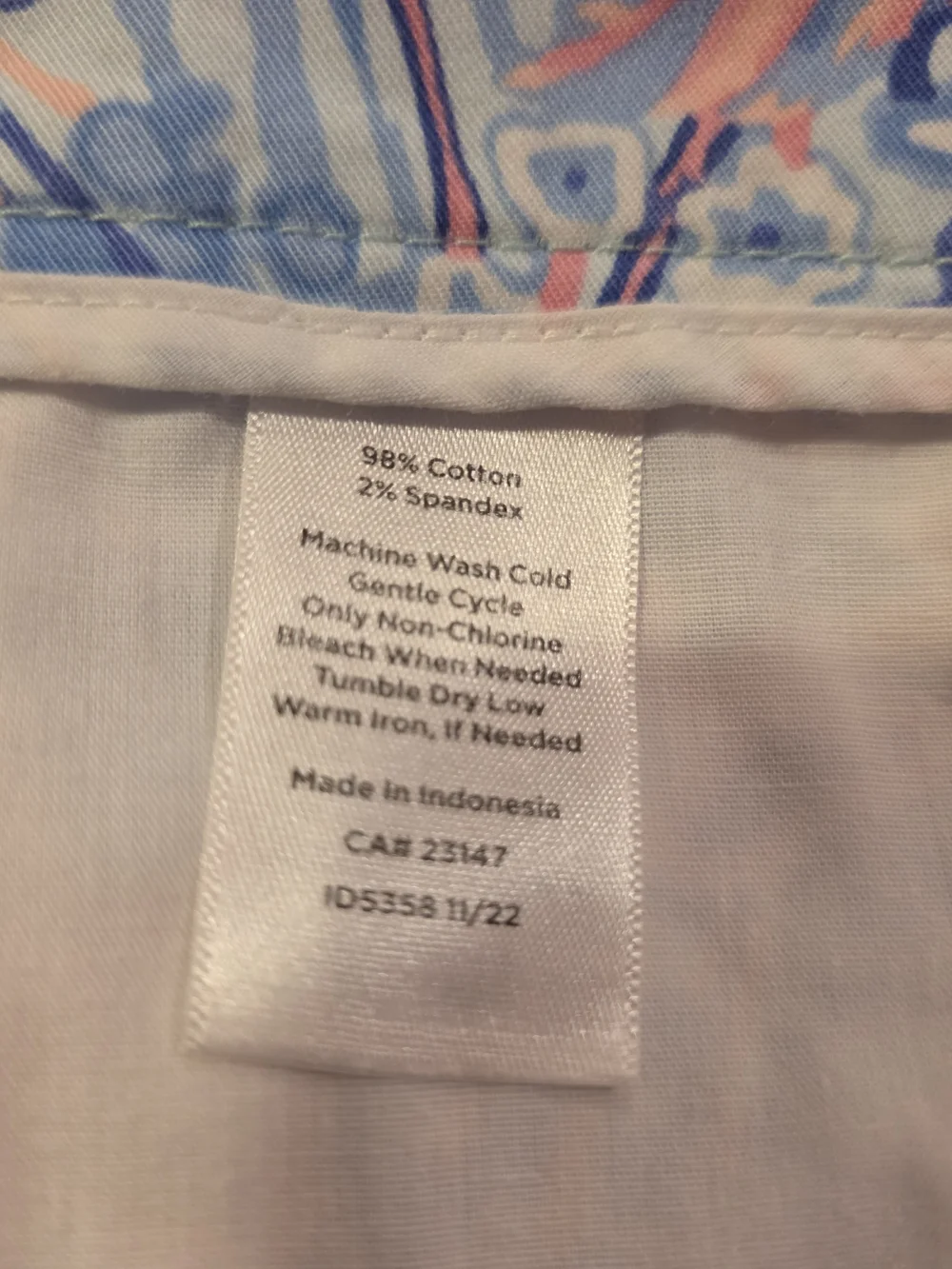 Talbots Pastel Floral Bermuda Shorts in Blue & Pink